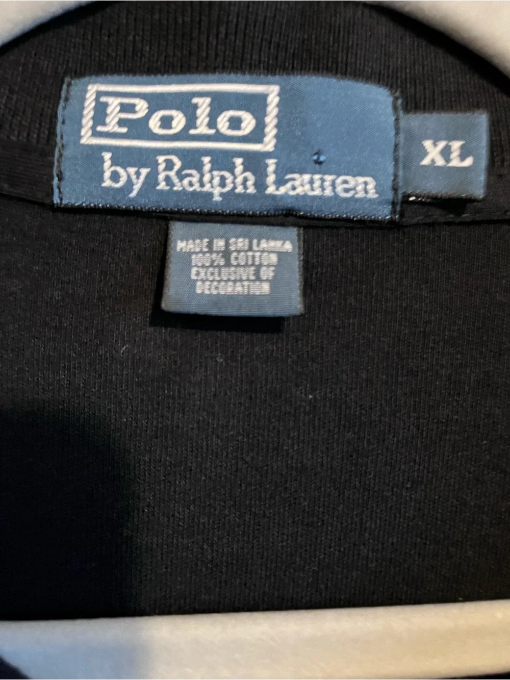 Polo Ralph Lauren Men's XL Classic Fit Soft Knit Black Polo Shirt Excellent